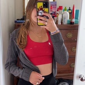 Urban cropped zip up